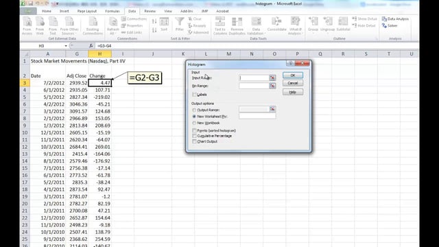 create histogram in excel mac 2016